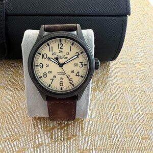Timex Expedition Watch | Leather Strap | 38mm Case Size | Brand New Battery
